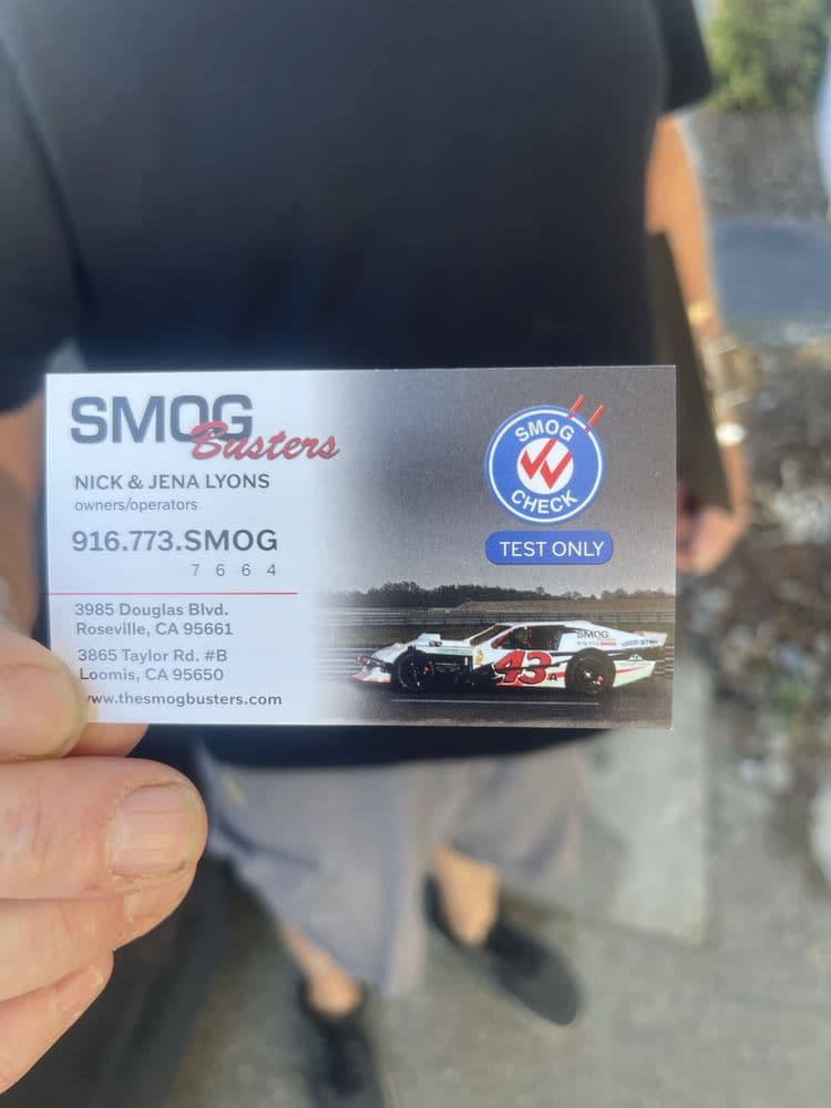 Smog Check Near Me Roseville